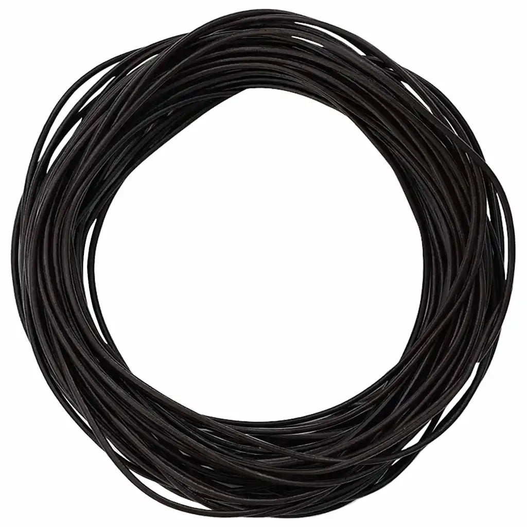 Cordino in Pelle Marrone Scuro ?2 mm x 5 m Pelle CFW3282573