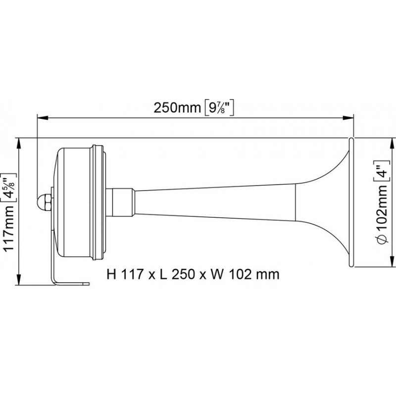 TROMBA A CORNETTO 24V.
