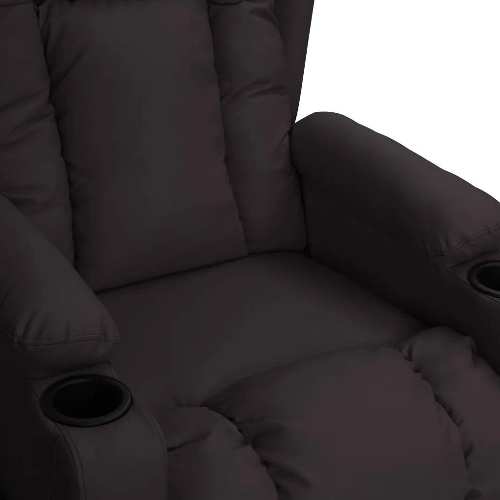 Poltrona | Sedia Relax Reclinabile Nera in Similpelle