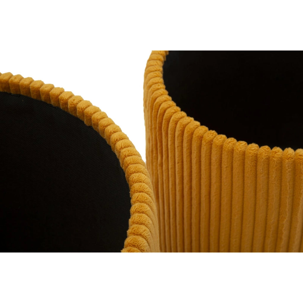 Pouf VKH718, Giallo, MDF, 38x38x38 cm