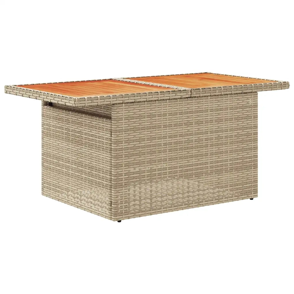 Set Divano da Giardino 8 pz con Cuscini Beige in Polyrattan 3327293