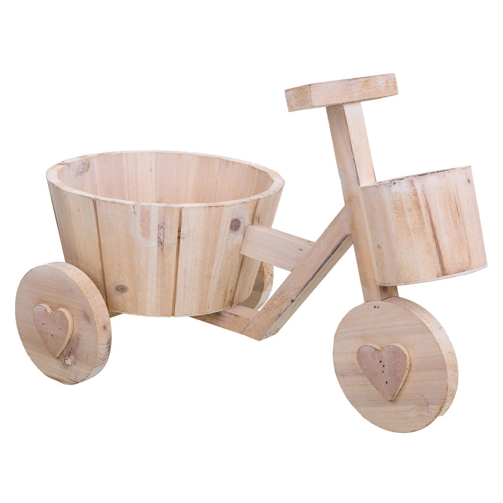 FiorieraBici inLegnoMarrone 39,5x23x25,8h