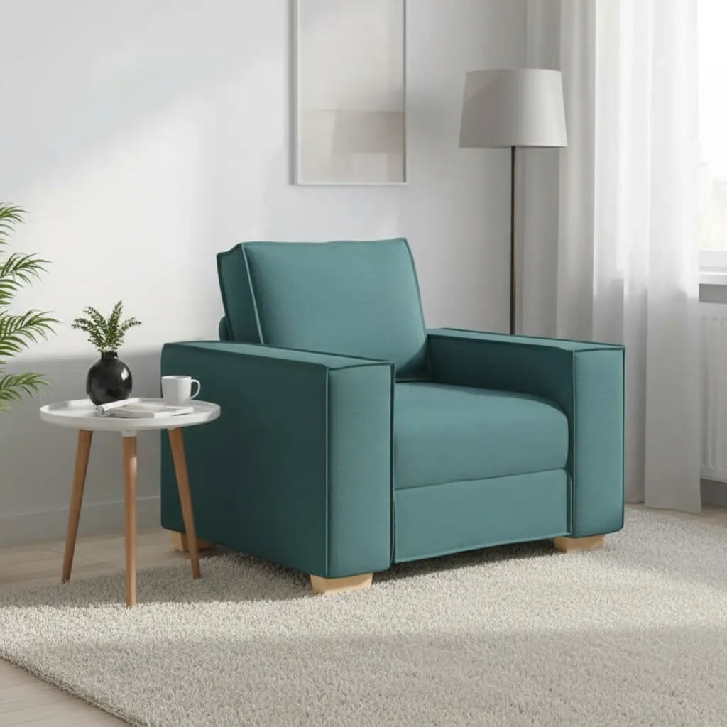 Poltrona Divano Verde Scuro 100x78x84 cm Tessuto 4104965