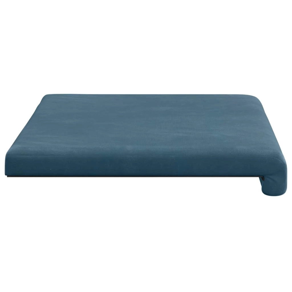 Cuscino per panchina Velluto (V) Blu Profondità 35 cm 42043184