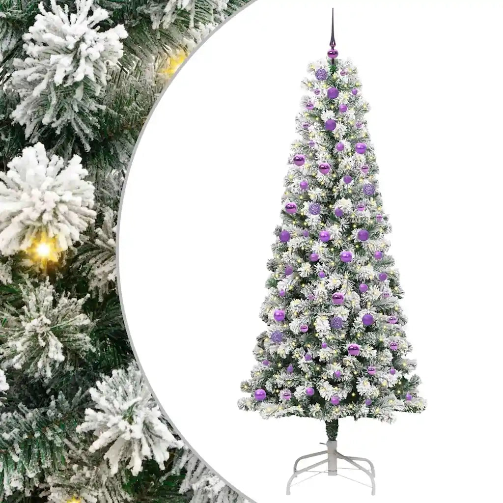 Albero di Natale Artificiale con Rami Pieghevoli 240 cm