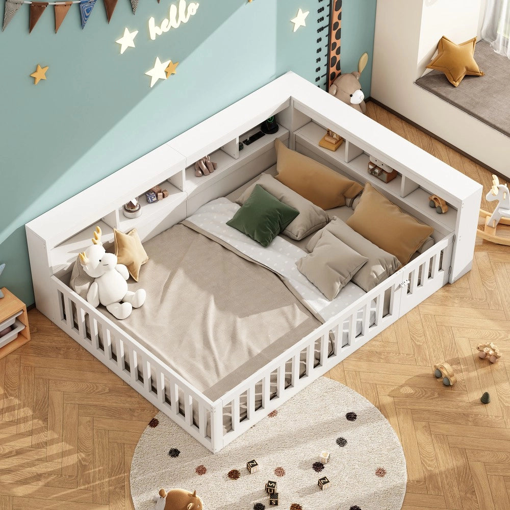 Letto Diurno con Contenitore e Rete a Doghe ¨C MINIMAL ¨C Bianco 140x190