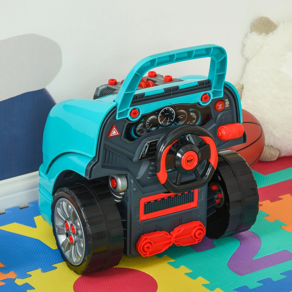 Set di Giocattoli per Bambini con Strumenti 61 Pezzi ¨C Minimal ¨C Verde 40x39x47 cm