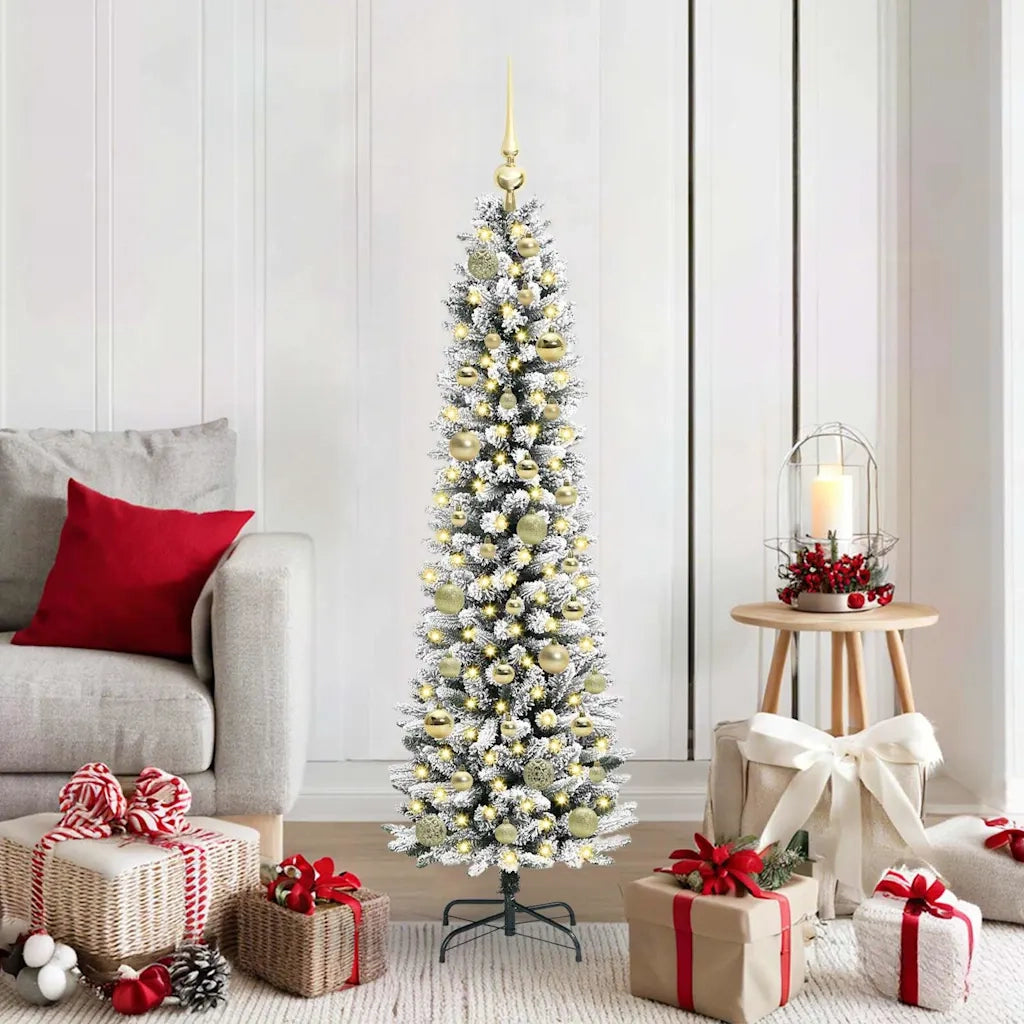 Albero di Natale artificiale con 150 LED Bianco 150 cm 3396097
