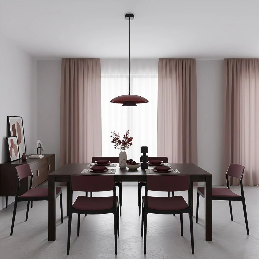 Lampada sospesa Babel 1xGX53 bordeaux/nero Emibig
