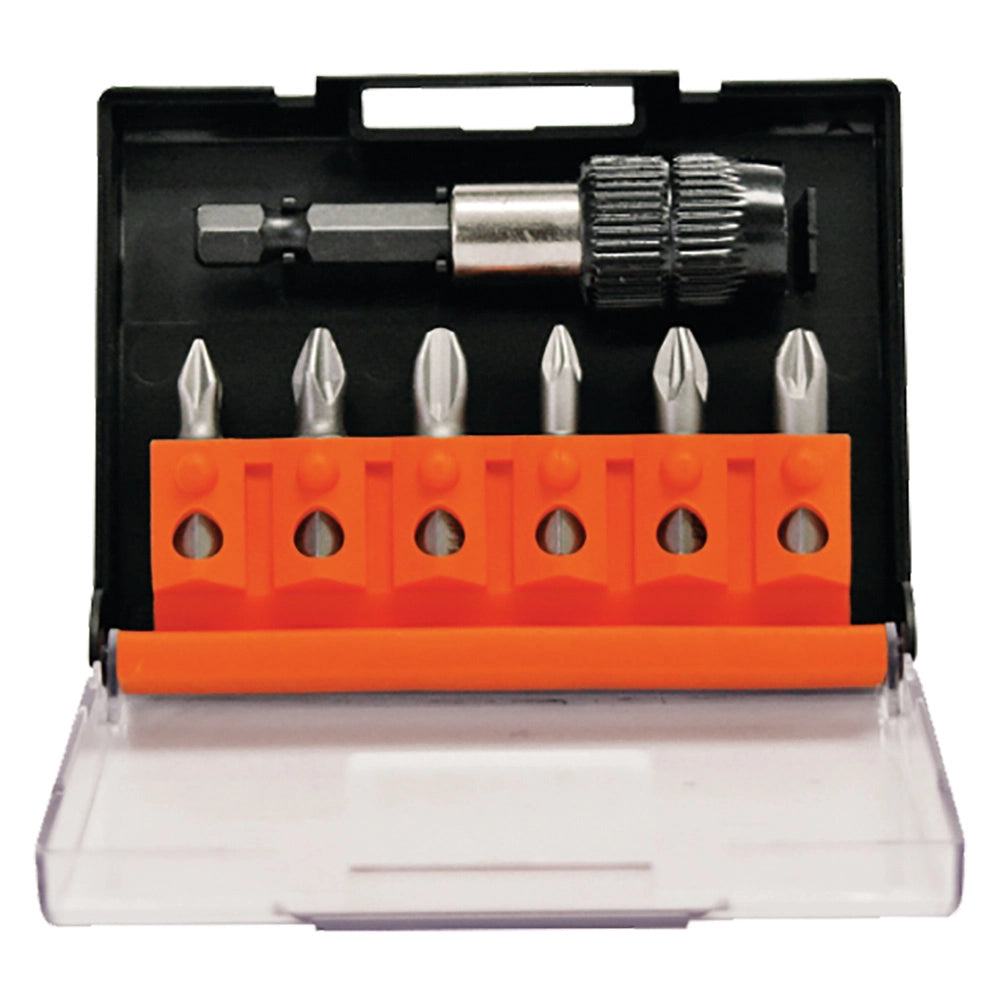 PORTAINSERTO CON INSERTI PHILLIPS E POZIDRIV 7 pz  - ECEF