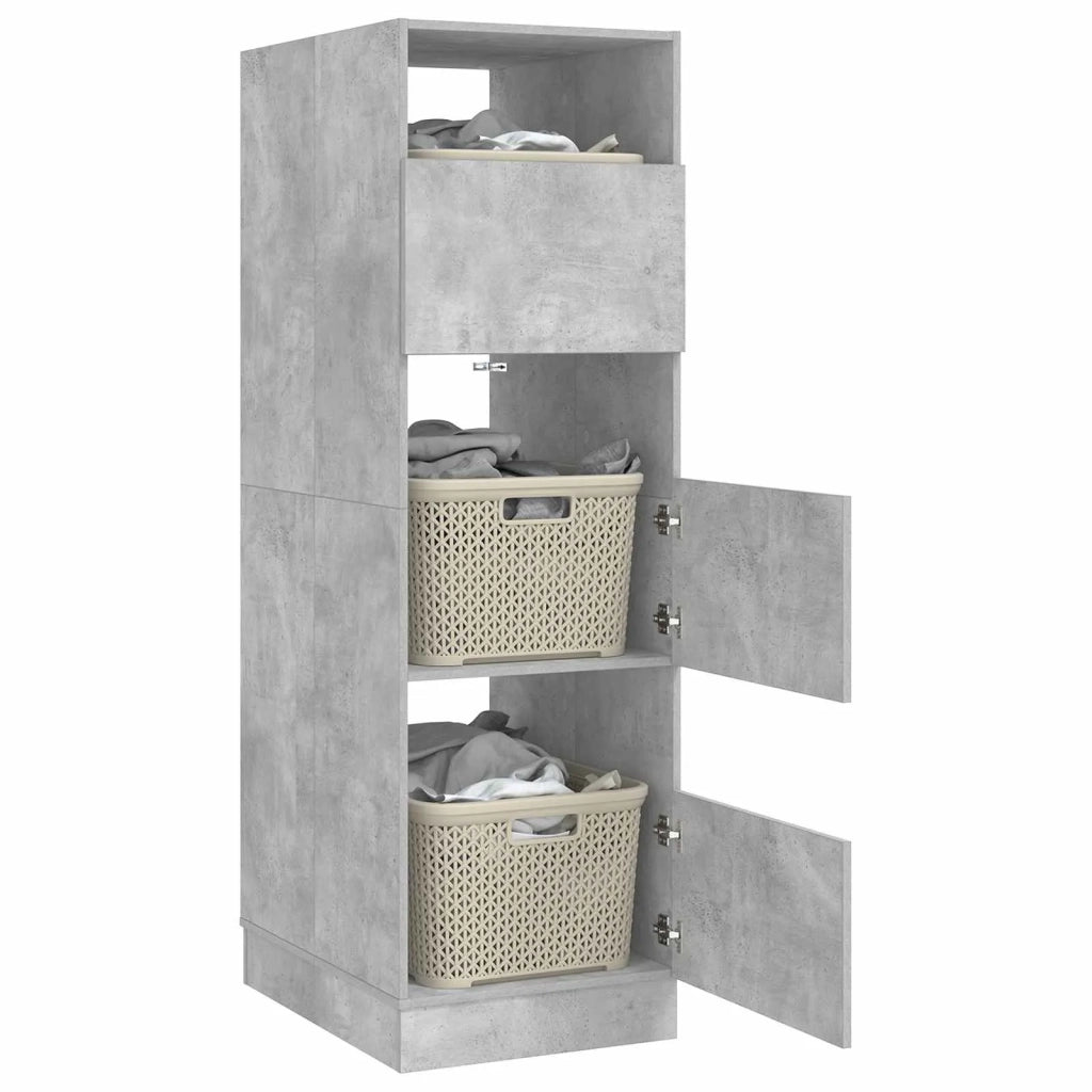 Mobile da lavanderia con porta Calcestruzzo 50 x 68 x 162 cm 3422795