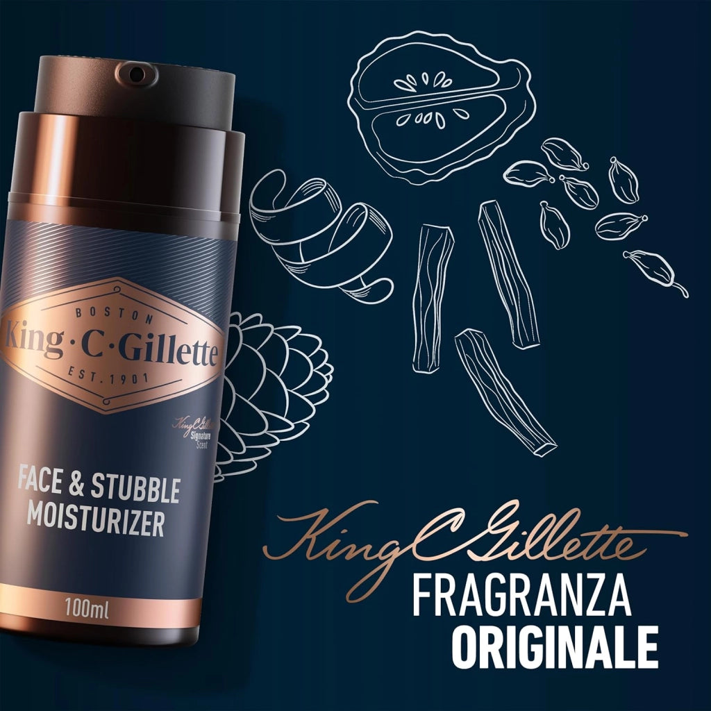 GILLETTE CREMA BARBA UOMO KING C.100 ML AMMORBIDISCE CON VITAMINA B
