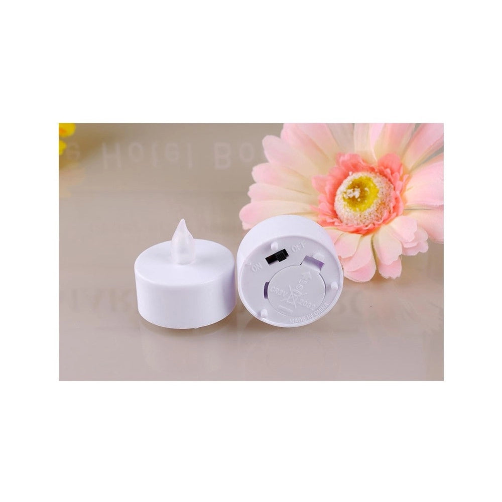 Trade Shop - Set 10 Candele Lanterne Tealight Tea Light Elettriche Led Batteria Decorazione -