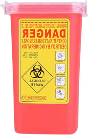 Contenitore per residui di ago 1 litro in plastica - Piccoli contenitori per aghi da tatuaggio per uso domestico