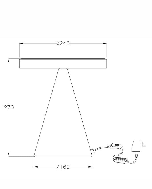 Lampada da tavolo Neutra LED 12W 1260lm 3000K struttura in metallo e metacrilato colore Nero IP20 - Illuminazione d'interni elegante e moderna