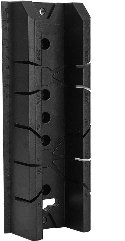 Scatola di sega portatile leggera - Angolo di taglio 0/22,5/45/90 - Materiale ABS di alta qualità - Resistente al corrosione - Facile da fissare - Resiste alla usura - Sega con incastro