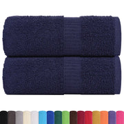 Asciugamani per ospiti FROGN 2 pz | Teli per bagno Blu navy 30x50 cm 360 g/m2