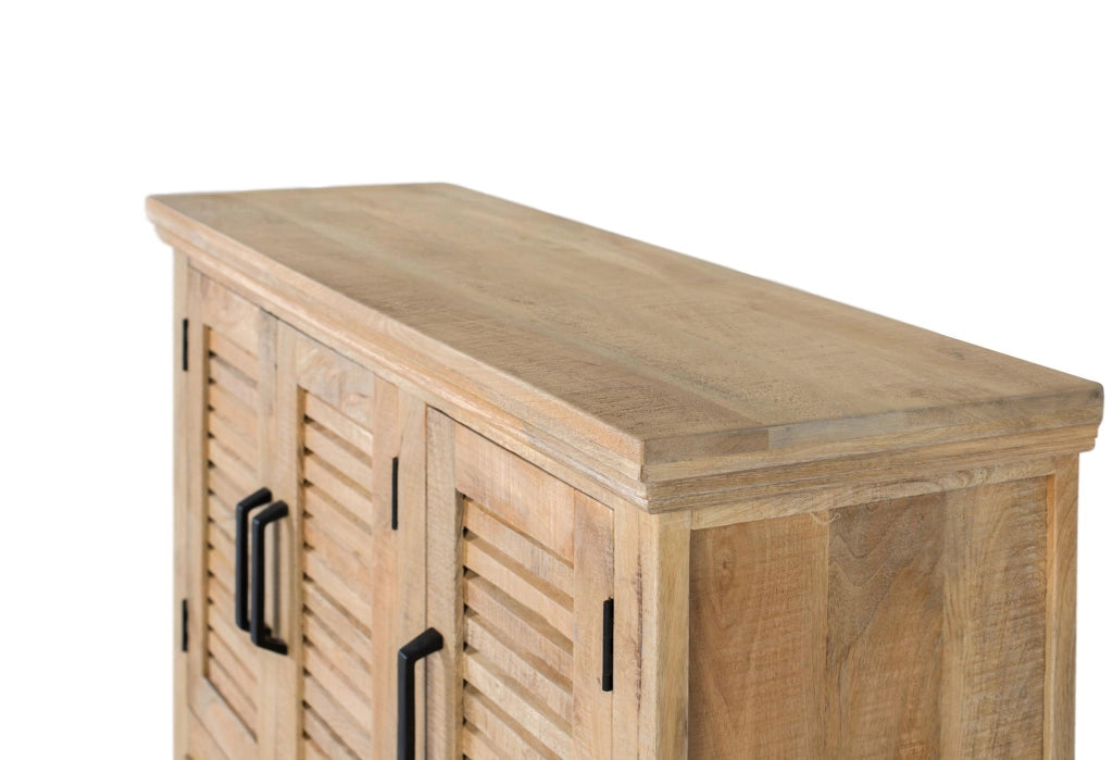 Credenza con 3 ante e 2 cassetti in legno di mango.