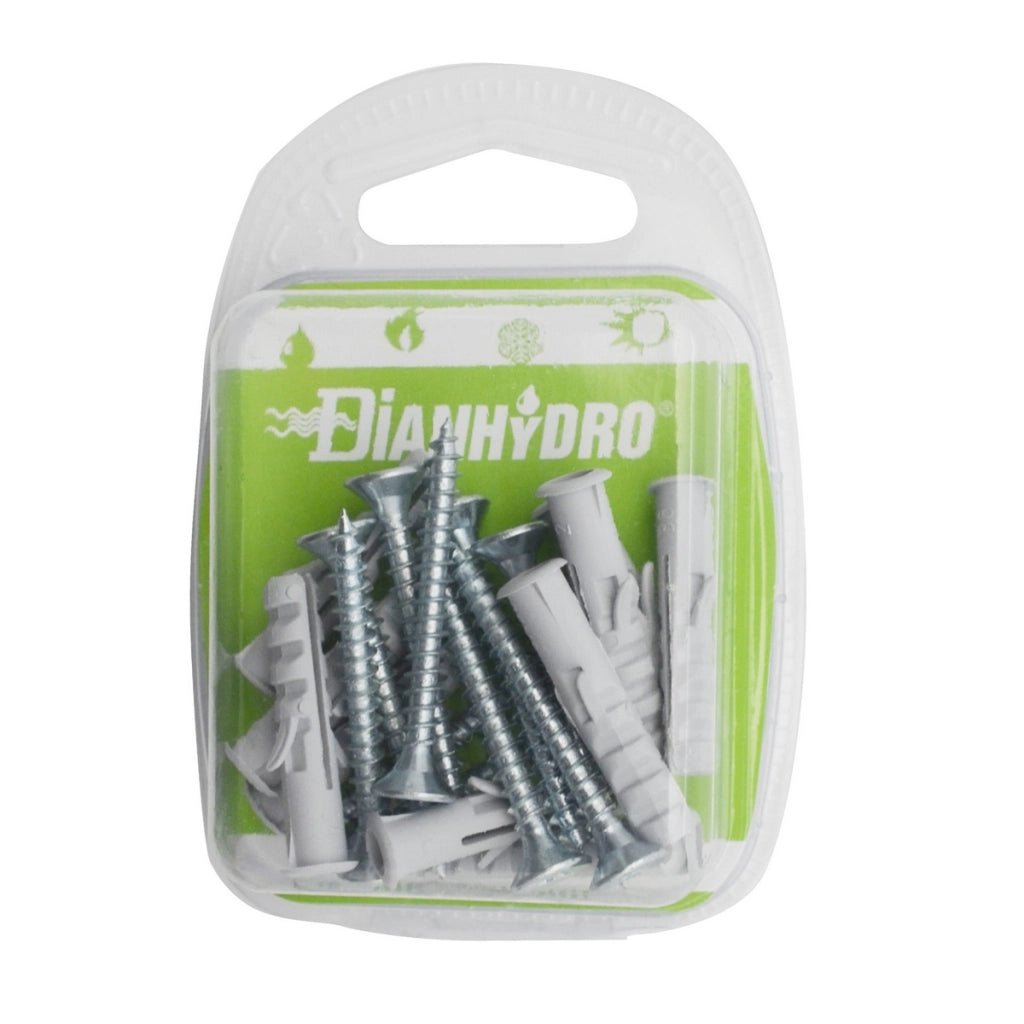 10 PZ TASSELLI  CON VITE BLISTER- pz.10 x Diam. 8- FAIDF- pezzi 1