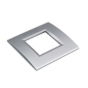 Placca Plastica Quadrata MBL 2M Grigio Compatibile Bticino Living