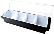 Cassa per erbe trasparente con coperchio - 6 contenitori - Organizzatore per tè e latte.