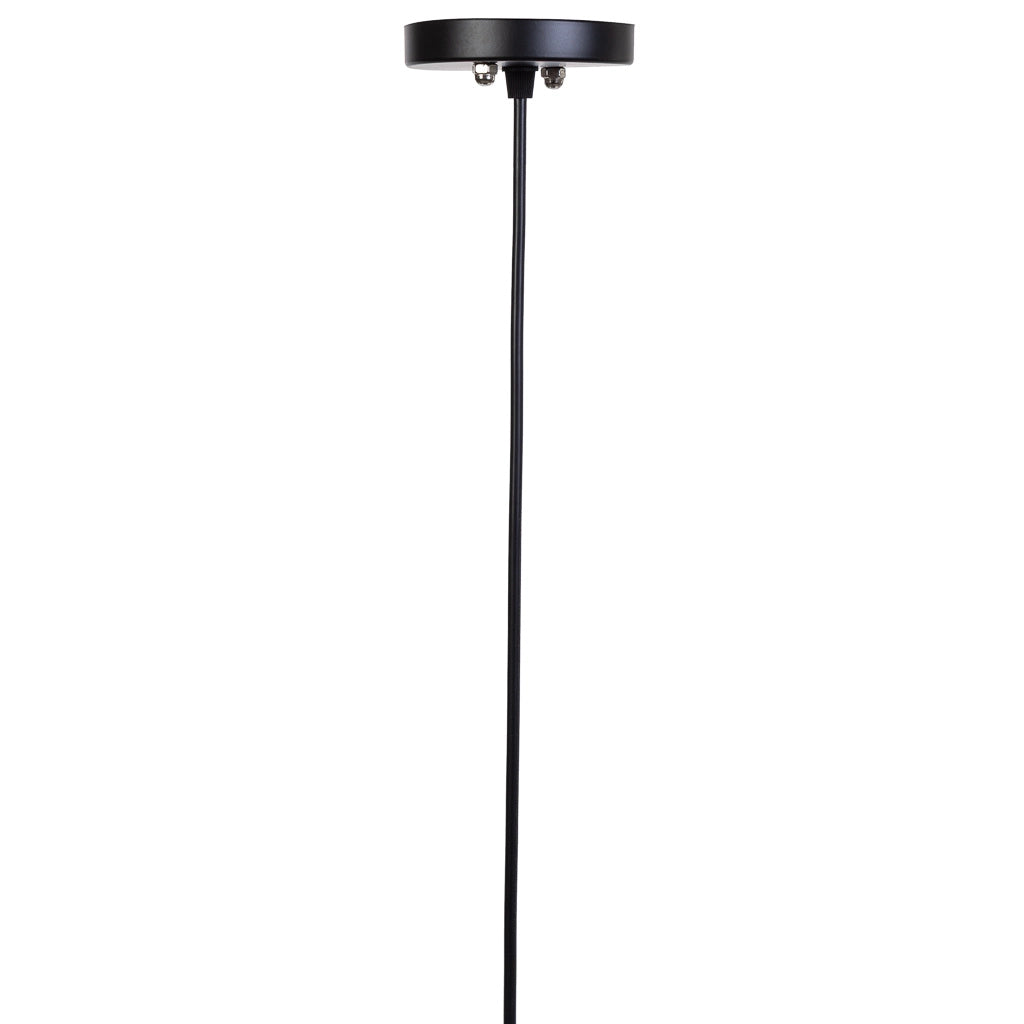 Lampada da soffitto in bambù marrone, D37x27h cm