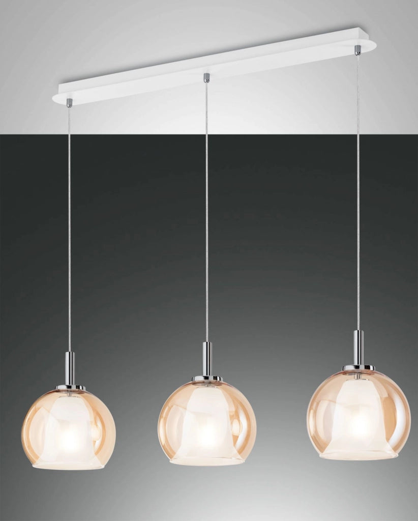 BRETAGNA SOSPEN.AMBRA 3 LUCI LIN. 3599-49-125