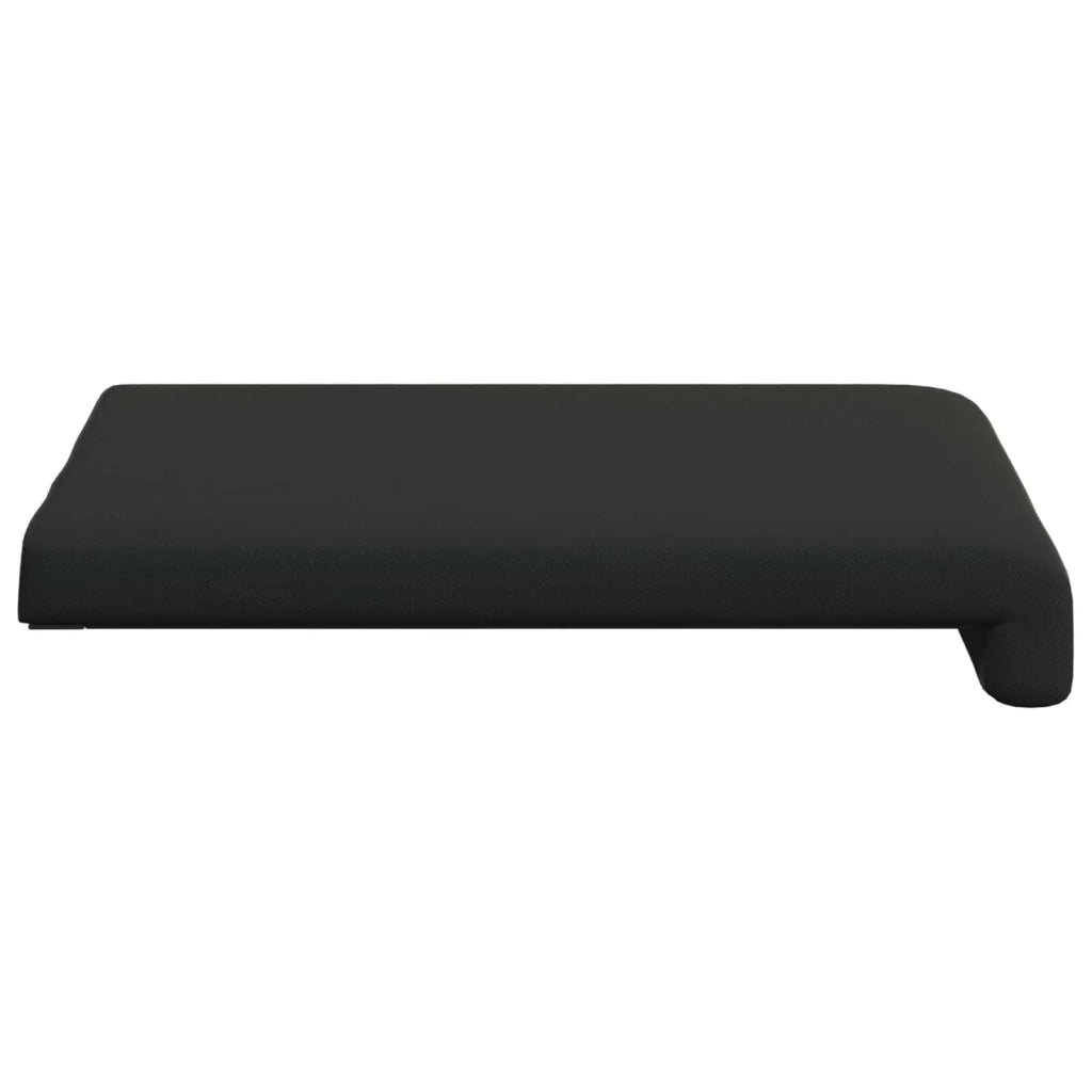 Cuscino per panchina 2 pcs Velvet testurizzato Nero 42043084