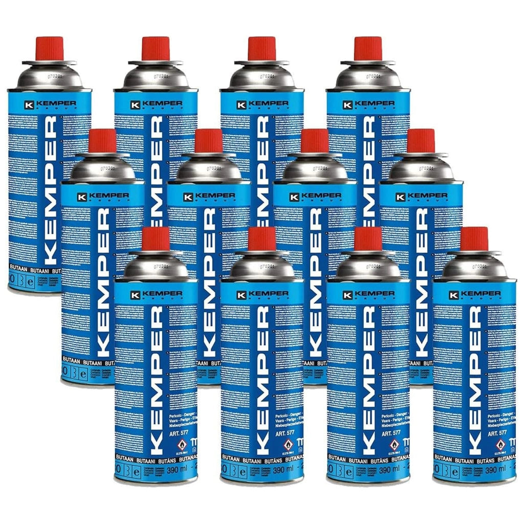 12X Cartuccia Gas Butano GR. 227 per Fornelli e Caramellizzatori portatili