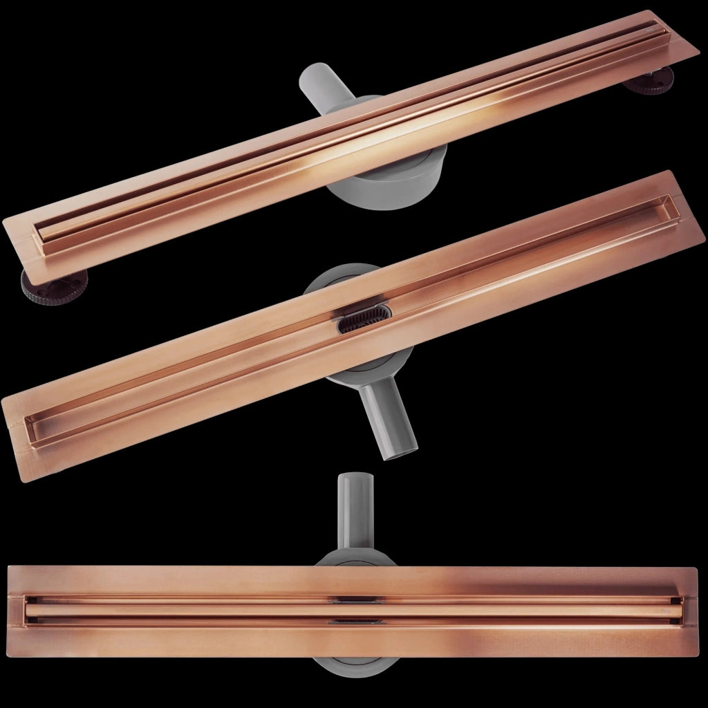 Scarico Lineare Rea Neox Slim Pro Brushed Copper 80