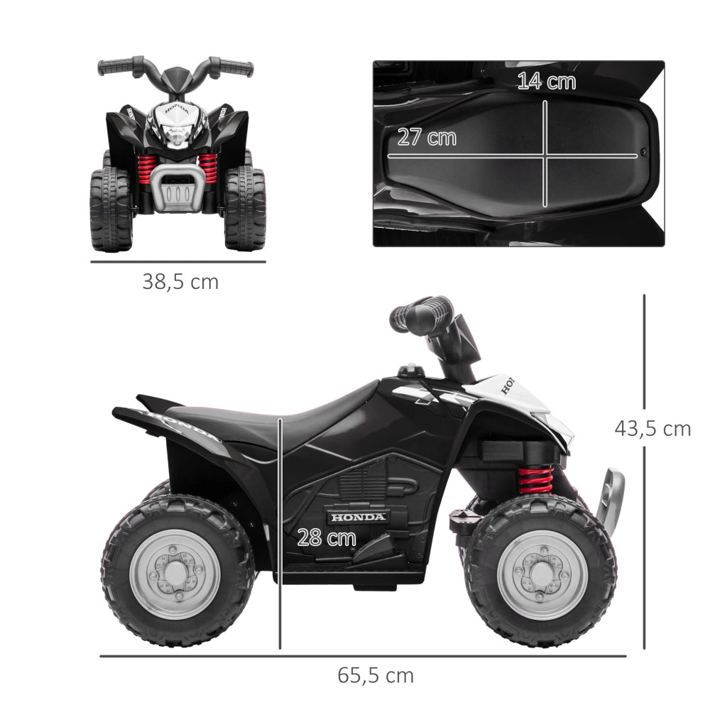 Quad Elettrico per Bambini ¨C Minimal ¨C Nero 65.5x38.5x43.5cm