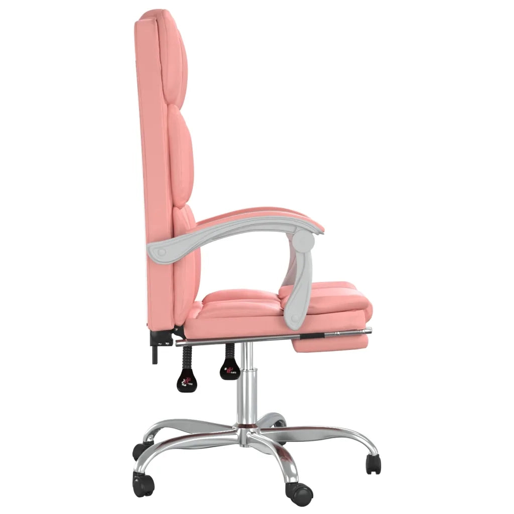 Poltrona da Ufficio Reclinabile Rosa in Similpelle 349633