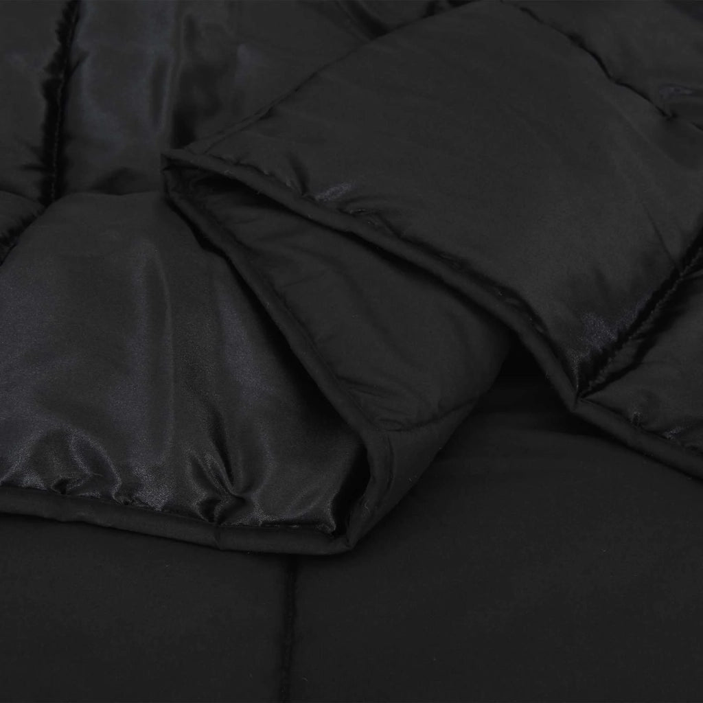 Piumone Completo Annuale Nero 155 x 220 cm Satin e Micropile 42025819