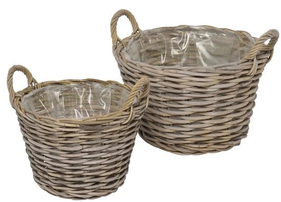 Set di due canne di bambù - naturale - per impianto diretto - 2 pezzi