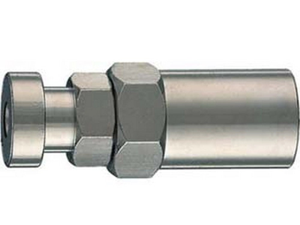 10pz attacco a baionetta con mascherina portagomma - per tubo ø mm.8x17 art.10/b cod:ferx.fer53327