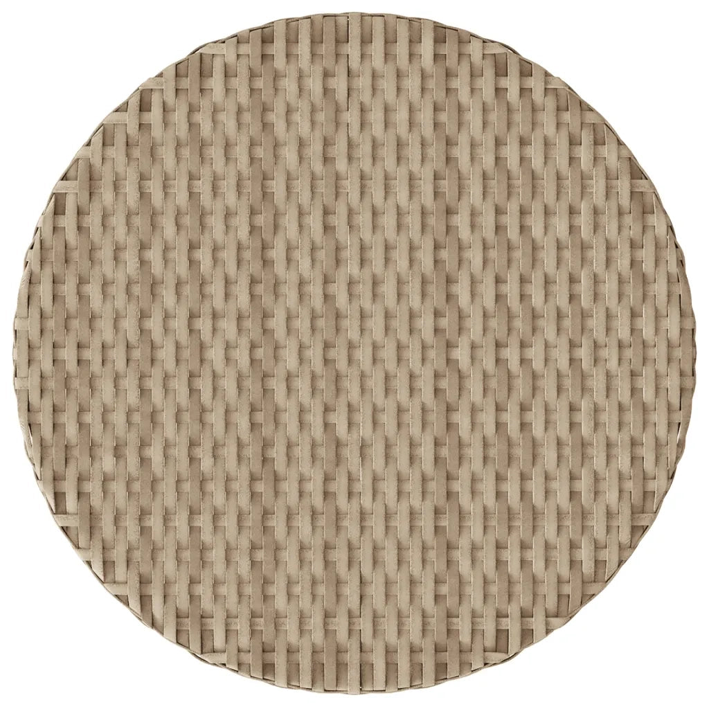 Set da Bistr¨° 3 pz | Set Salotto da Giardino con Cuscini Beige in Polyrattan