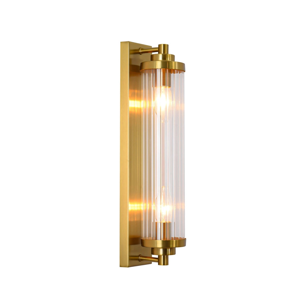 Applique Lorenzo oro 2xE14 vetro metallo Light Prestige