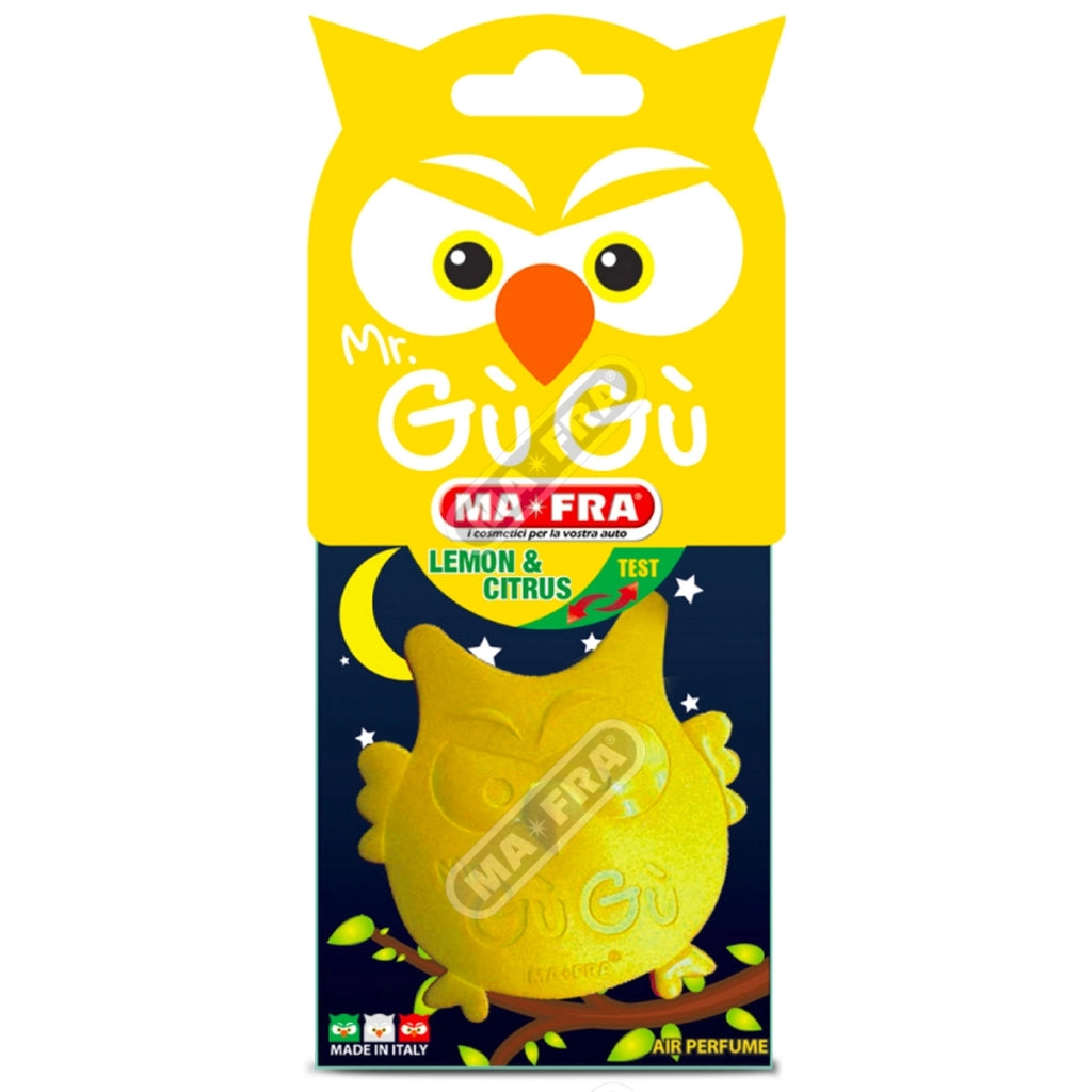 DEODORANTE AUTO GUGU'         GIALLO/YELLOW LEMON & CITRUS Lemon