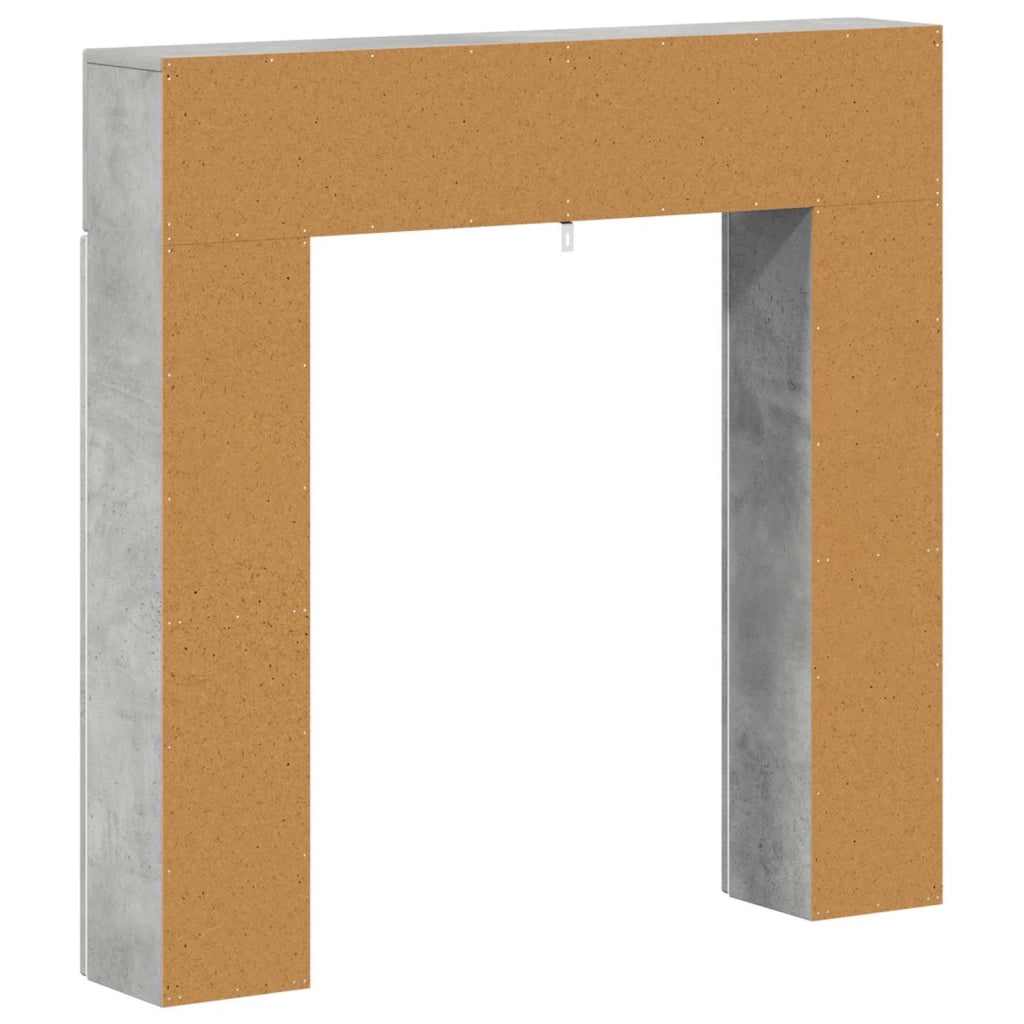 Cornice per camino Grigio Cemento 102 x 18 x 100,5 cm 8006609