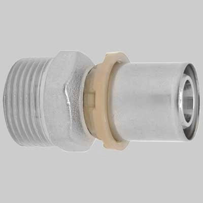 RACCORDO DIRITTO MASCHIO A PRESSARE  20 x 1/2     ICMA