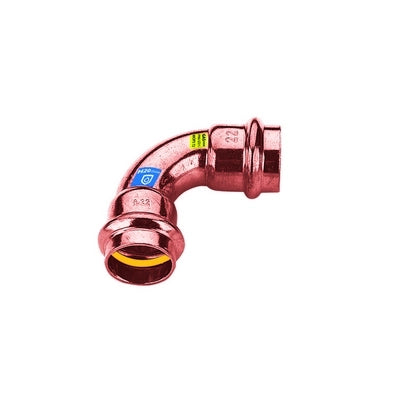 CURVA IN RAME A PRESSARE  90  ° FF ACQUA/GAS- Diam. 42- FRABO- pezzi 1