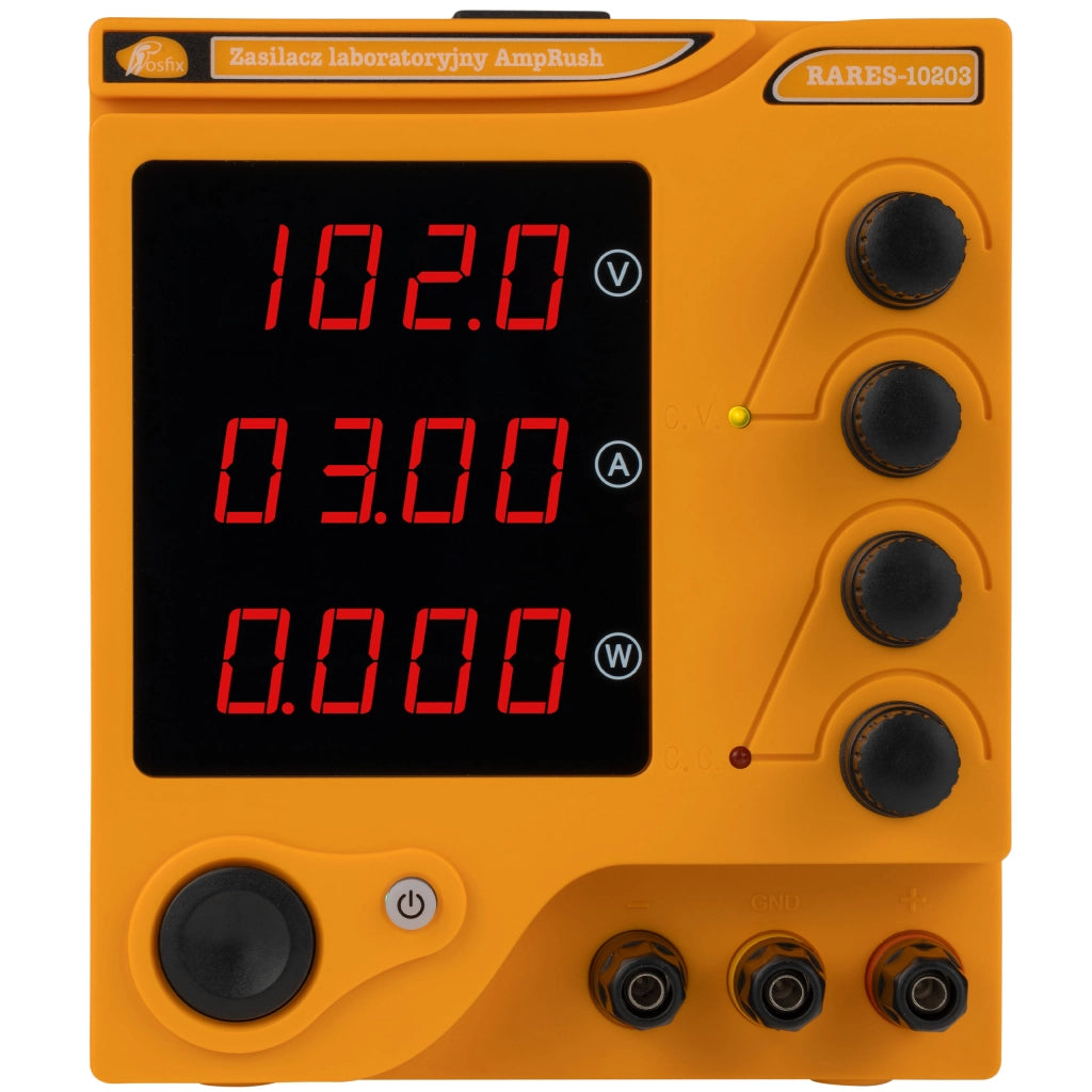 Alimentatore da Laboratorio AmpRush RARES-10203 102V 3A – Precisione Elevata | Display Chiaro | Protezione ROSFIX