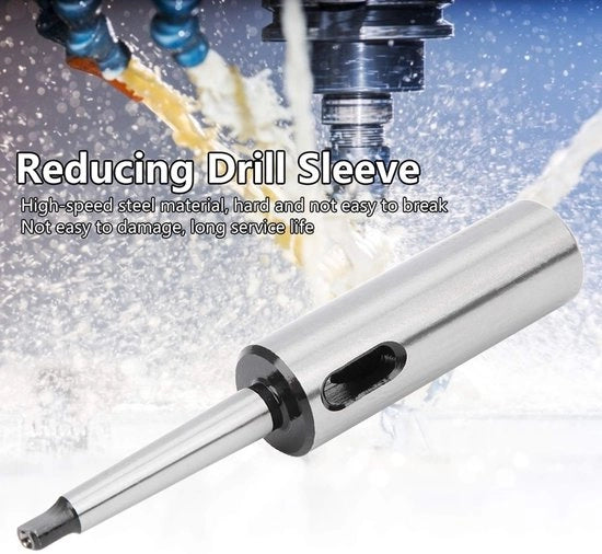 Adattatore per morse a forma di cono per contenitore di vite - 50 durezza - formato MT1-MT2 - fissaggio CNC - scala di precisione per foratura - compatibile con viti di diametro MT