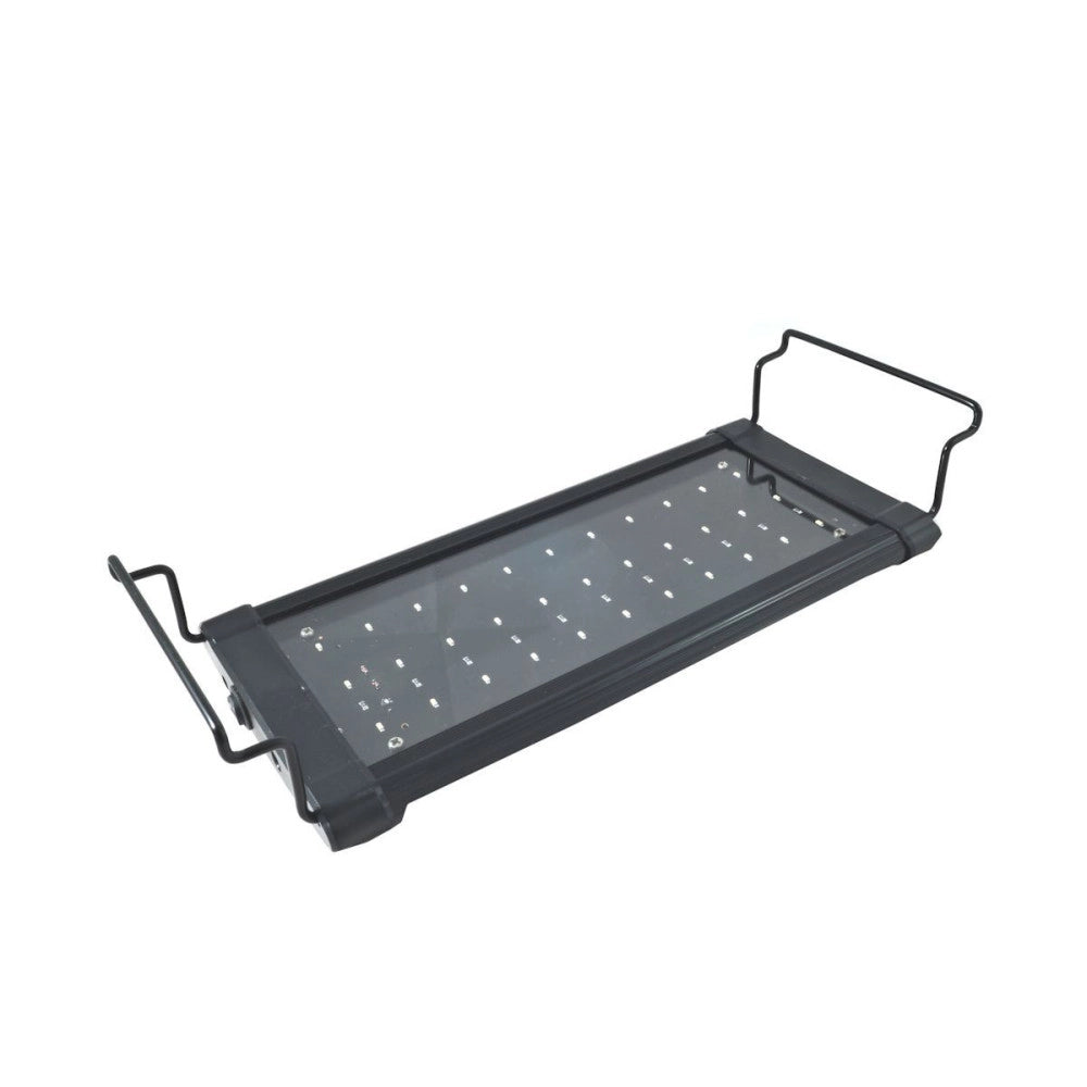 Trade Shop - Lampada Plafoniera A Led Per Acquari A Bordo Vasca Regolabile Luce Bianca + Blu -