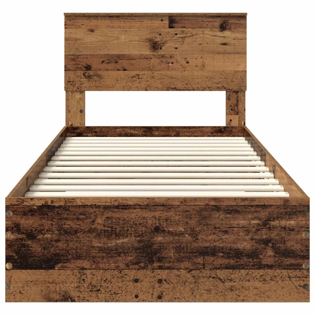 Struttura del letto-Giroletto Legno vecchio 90 x 190 cm Legno multistrato 427859