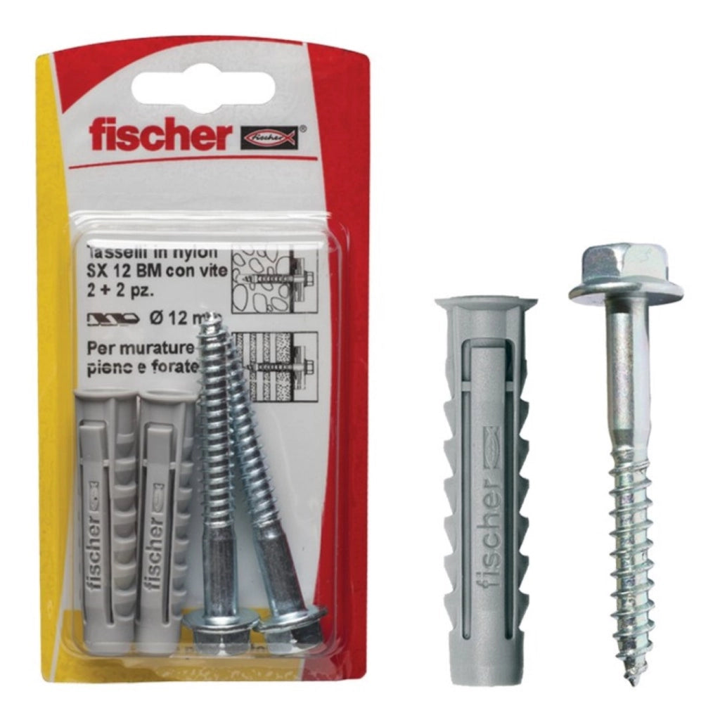 Tasselli Nylon Sx 10 Bm K Set 5 Pezzi - Fischer