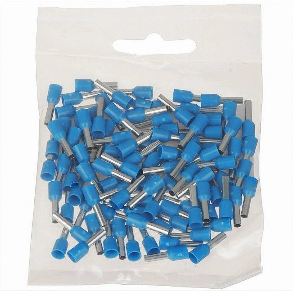 Trade Shop - Confezione 100 Pz Tubetto Capicorda Isolato Per Cavi 6 Mm² Terminale 12 Mm E6012 -