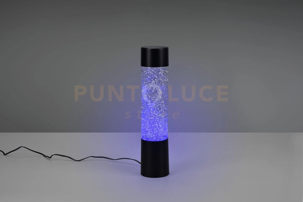 GLITTER LAMPADA DA TAVOLO LED RGB CON EFFETTO GLITTER H. 34CM 0,9W
