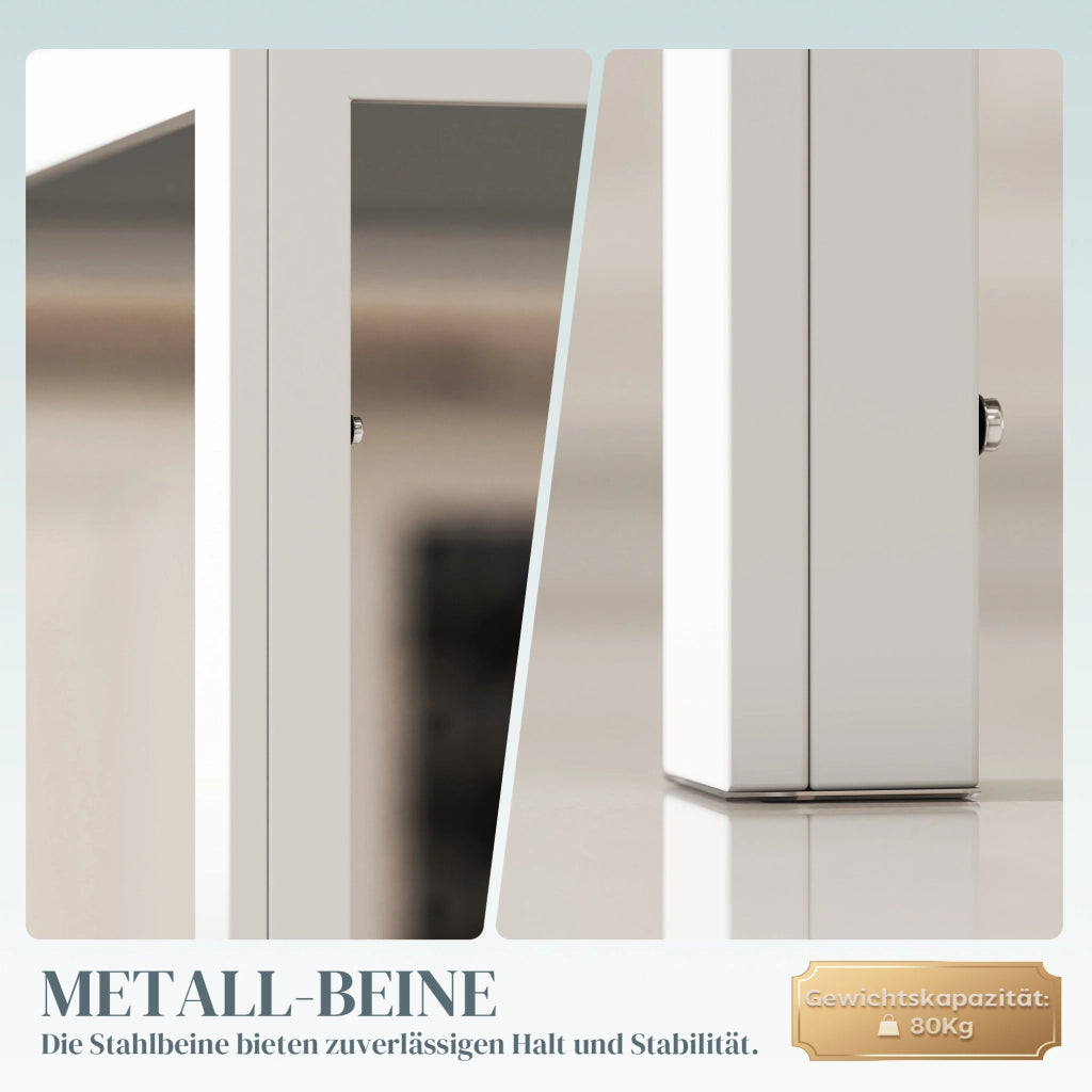 Tavolo da pranzo allungabile moderno ¨C zephmum ¨C bianco legno 120x60x75