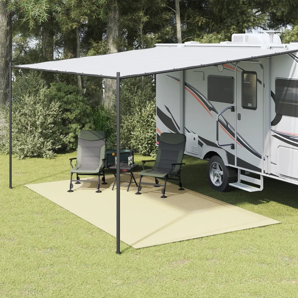 Tappeto da Tenda Crema 4,5x2,5 m 4008499